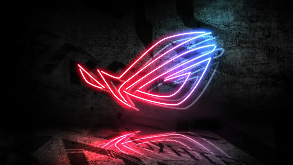 Asus Rog Neon Logo 4k